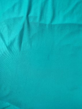 Cyan renkli kumaş dokusu ve arkaplanı