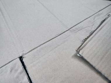 Kahverengi karton yığınının dokusu ve arkaplanı