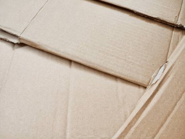 Kahverengi karton yığınının dokusu ve arkaplanı