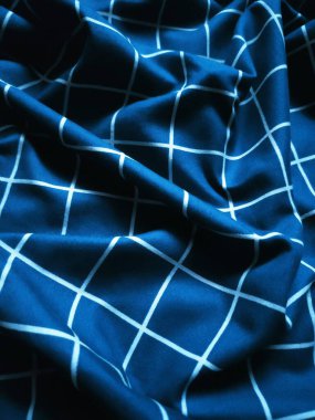 blue fabric background and pattern with white stripes clipart