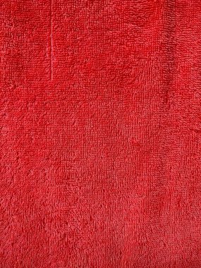 Temiz kırmızı havlu dokusu ve arkaplan