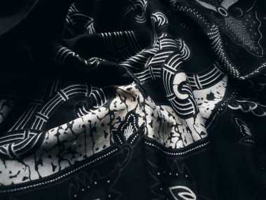 Endonezya 'nın güzel batik arka planı ve kültürel motiflerle kaplı desenler