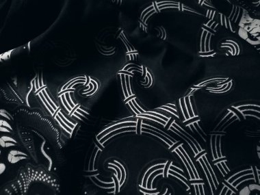 Endonezya 'nın güzel batik arka planı ve kültürel motiflerle kaplı desenler