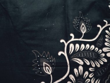 Endonezya 'nın güzel batik arka planı ve kültürel motiflerle kaplı desenler