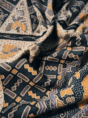 Şablon, doku, Endonezya Batik 'in arka planı, tüm kumaşa uygulanan boya tekniğine karşı balmumu direnci.