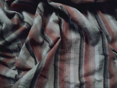 desen, desen, arka plan beyaz, krem ve kahverengi çizgili kumaş klasik tarzda