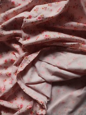 desen, desen, pembe çiçekli pembe kumaşın arka planı