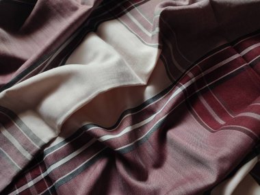 Checkered fabric pattern and background with several colors