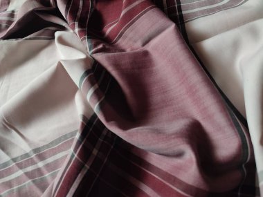 Checkered fabric pattern and background with several colors