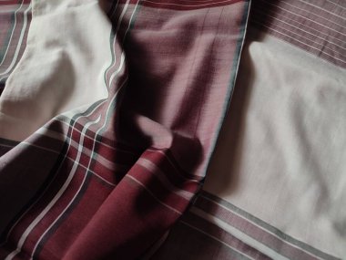 Checkered fabric pattern and background with several colors