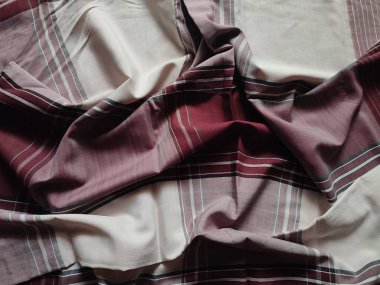 Checkered fabric pattern and background with several colors