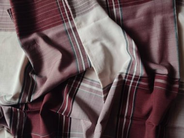 Checkered fabric pattern and background with several colors