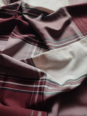 Checkered fabric pattern and background with several colors