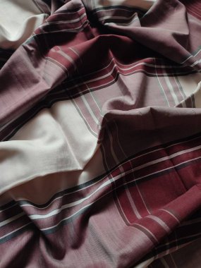 Checkered fabric pattern and background with several colors