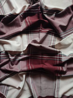 Checkered fabric pattern and background with several colors