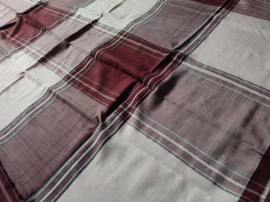 Checkered fabric pattern and background with several colors