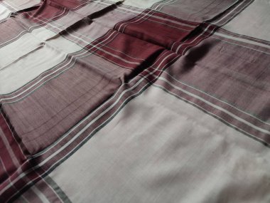 Checkered fabric pattern and background with several colors