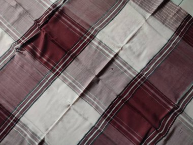 Checkered fabric pattern and background with several colors