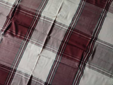 Checkered fabric pattern and background with several colors