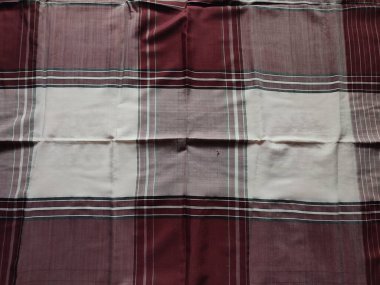 Checkered fabric pattern and background with several colors