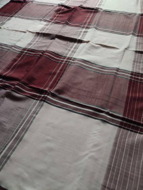 Checkered fabric pattern and background with several colors