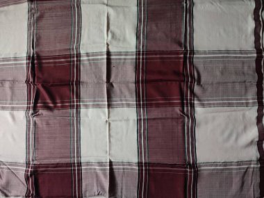 Checkered fabric pattern and background with several colors