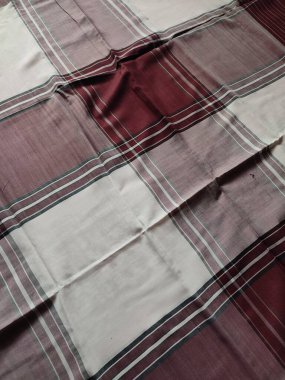 Checkered fabric pattern and background with several colors