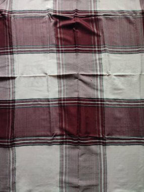 Checkered fabric pattern and background with several colors
