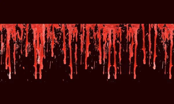 Rozpryski Krwi Plamy Granicy Wzorów Bez Szwu Akwarela Ręcznie Malowane — Zdjęcie stockowe