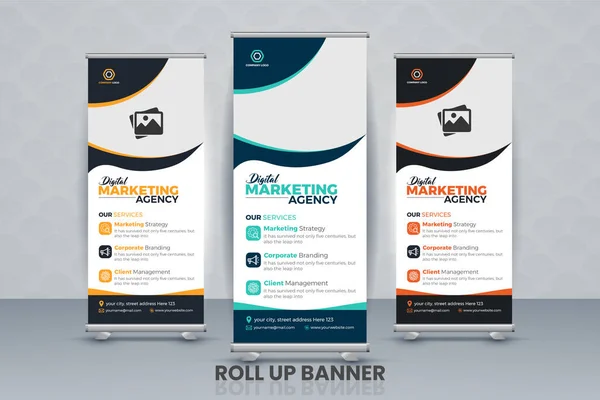 Profesyonel sancak tasarımı şablonu Sunum, dikey, soyut arkaplan, tasarımı kaldır, modern x pankartı