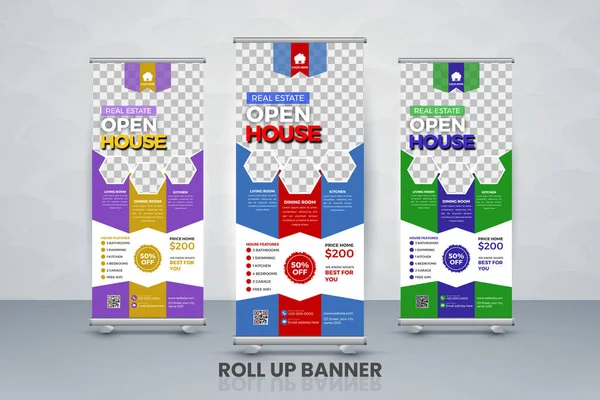 Gayrimenkul pankart tasarımı ya da pankart şablonu