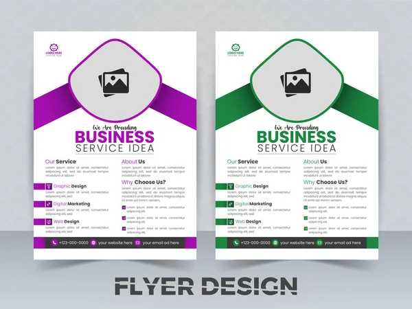 Modern iş broşürü tasarım şablonu