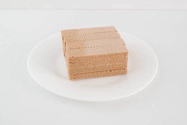 Kremalı gofret ya da bisküvi.