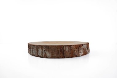 beyaz arkaplanda yuvarlak günlük kaydı