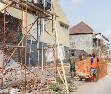 İnşaat işi süreci.