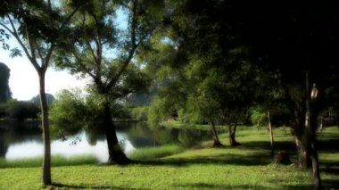 Rban Parkı 'nda yeşil çimenler, ağaçlar ve sakin bir ponda şehrin koşuşturma ve koşuşturması arasında sakin bir kaçış. Doğanın güzelliği en iyisi..
