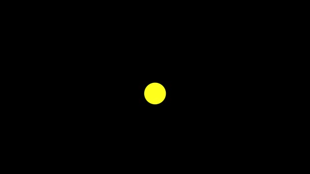 Uma Animação Encantadora Com Bolhas Luz Amarela Listras Vibrantes Contra — Vídeo de Stock