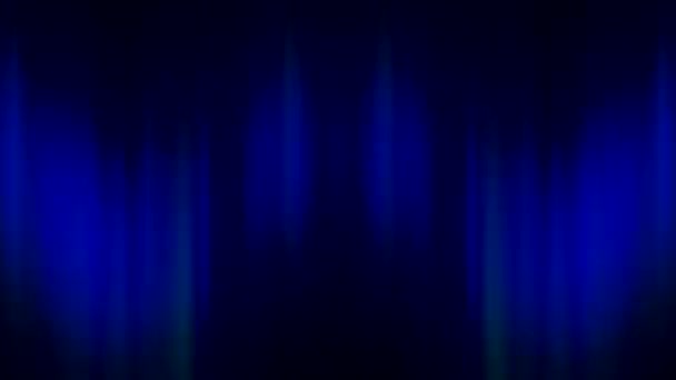 Захватывающая Анимация Голубыми Световыми Пузырями Яркими Полосами Установленными Завораживающем Черном — стоковое видео