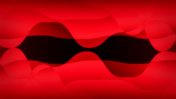 Ένα Μαγευτικό Animation Φυσαλίδες Κόκκινου Φωτός Και Ζωντανές Ρίγες Ένα — Αρχείο Βίντεο