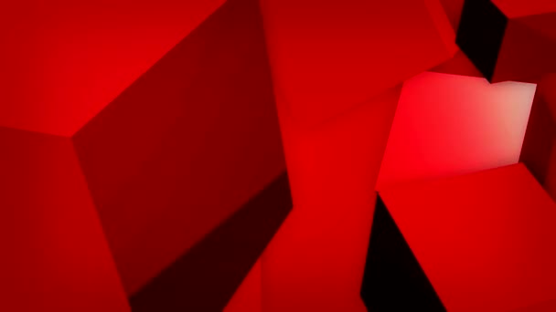 Incantevole Animazione Con Bolle Luce Rossa Strisce Vibranti Ambientata Uno — Video Stock