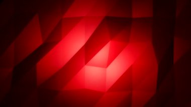 Büyüleyici bir 3 boyutlu animasyon. Kırmızı ışık kabarcıkları ve parlak çizgiler var. Büyüleyici bir siyah arka planda geçiyor..