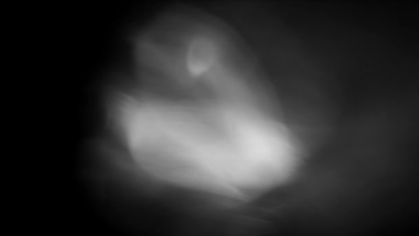 Зачарована Анімація Білими Світлими Бульбашками Яскравими Смугами Встановлена Захоплюючому Чорному — стокове відео