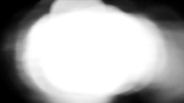 Egy Varázslatos Animáció Fehér Fény Buborékok Élénk Csíkok Meg Egy — Stock videók