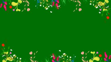 Canlı çiçeklerle çevrili ferahlatıcı yeşil bir boşluk, rahatlatıcı ve doğal bir ortam yaratıyor. Rahatlamak ve ilham vermek için mükemmel..