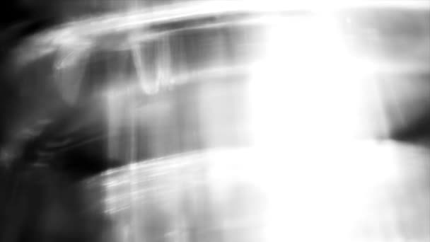 一个迷人的3D动画 具有白色的气泡和充满活力的条纹 背景是迷人的黑色背景 — 图库视频影像