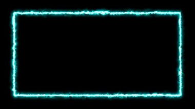 Siyah zemin üzerinde bir şimşek çerçevesi, çarpıcı ve büyüleyici bir görsel ekran yaratarak olay yerini elektriklendirir..