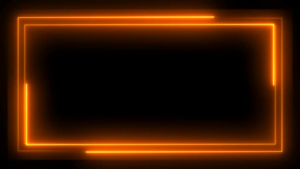 Анімована Рамка Блискавки Чорному Тлі Електрифікує Сцену Створюючи Вражаючий Захоплюючий — стокове відео