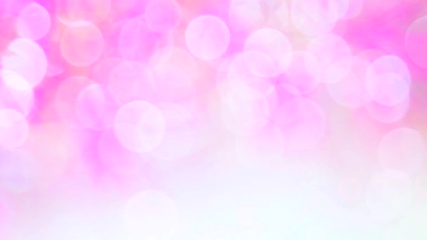 Зачарована Анімація Рожевими Світлими Бульбашками Яскравими Смугами Встановлена Захоплюючому Чорному — стокове відео
