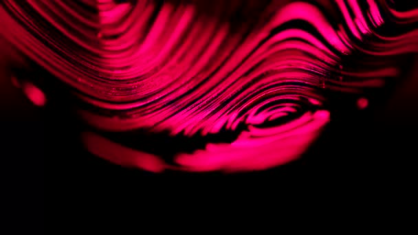 Een Betoverende Animatie Met Roze Lichtbellen Levendige Strepen Tegen Een — Stockvideo