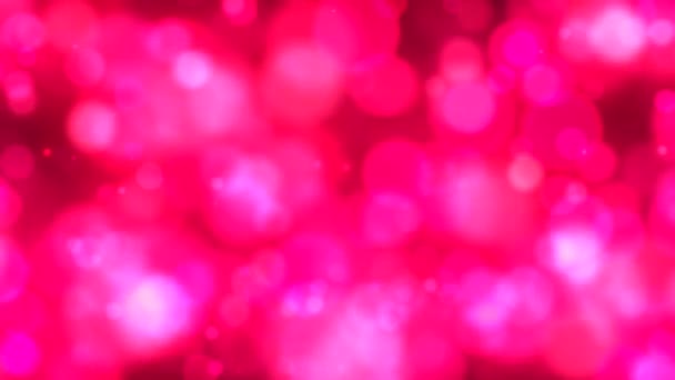 Uma Animação Encantadora Com Bolhas Luz Rosa Listras Vibrantes Contra — Vídeo de Stock